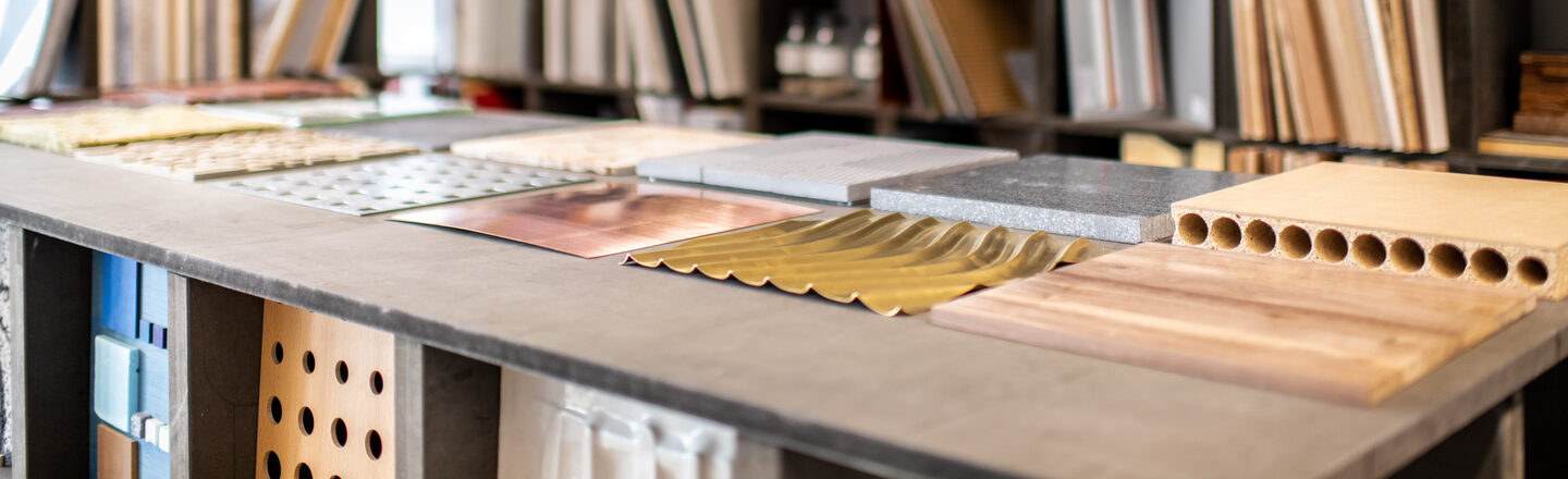 Insight into the material collection of the building technology laboratories of the Faculty of Architecture.