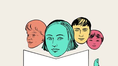 Cover des Wörterbuch Soziale Arbeit in Leichter Sprache, auf dem gezeichnete Köpfe in verschiedenen Farben zu sehen sind.