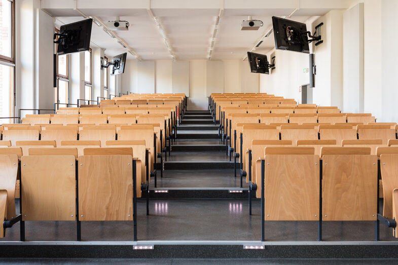 __Room view of a smaller lecture hall.